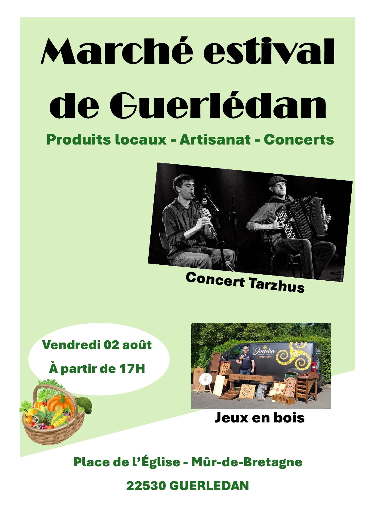 Marché estival de Guerlédan - Concert Tarzhus
