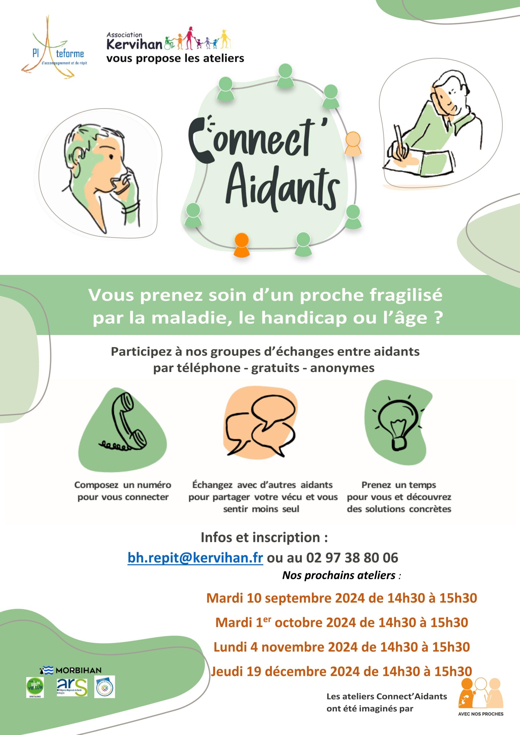 Connect' Aidants - Ateliers thématiques par téléphone