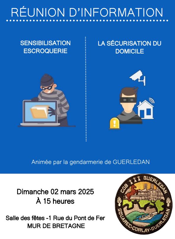 Réunion d'information sensibilisation escroquerie...